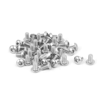 Unique Bargains M3x5mm 316 Stainless Steel Fully Thread Button Head Hex Socket Cap Screw 40pcs
Unique Bargains M3x5mm 316 Stainless Steel Fully Thread Button Head Hex Socket Cap Screw 40pcs