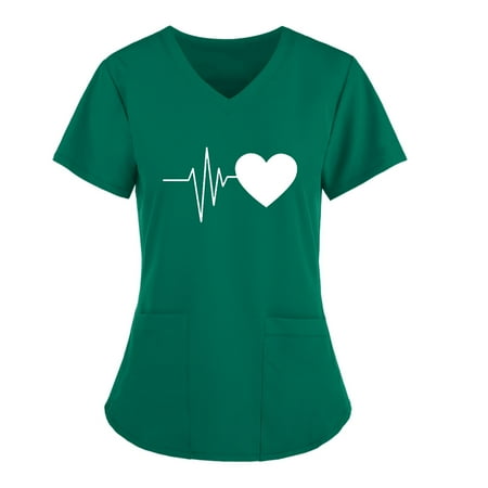gakvbuo Nursing Uniform for Womens Scrubs Tops Color Casual Working Uniform with Pocket V-Neck Work Utility & Safety Tops Nursing Worker Protective Clothing Top
gakvbuo Nursing Uniform for Womens Scrubs Tops Color Casual Working Uniform with Pocket V-Neck Work Utility & Safety Tops Nursing Worker Protective Clothing Top