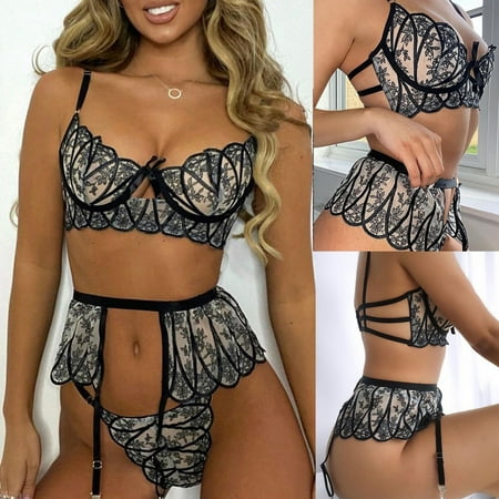 WQJNWEQ Bras for Women Clearance 3PC Women Embroidery Lace Bowknot Bra Thong With Garter Lingerie Underwear Set Valentines Day Gifts Black
WQJNWEQ Bras for Women Clearance 3PC Women Embroidery Lace Bowknot Bra Thong With Garter Lingerie Underwear Set Valentines Day Gifts Black