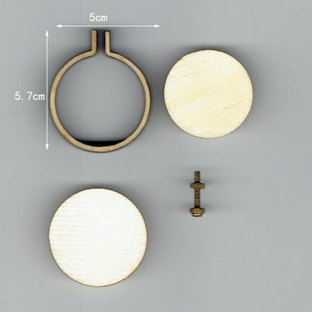 Big Clearance! Mini Wooden Embroidery Hoop Pendant DIY Stretch Mini Jewelry Cross Stitch Fixed Frame for Craftwork
Big Clearance! Mini Wooden Embroidery Hoop Pendant DIY Stretch Mini Jewelry Cross Stitch Fixed Frame for Craftwork