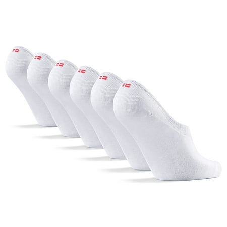 

DANISH ENDURANCE No Show Socks (US Women 11-13 // US Men 9.5-12.5 White 6 Pairs)