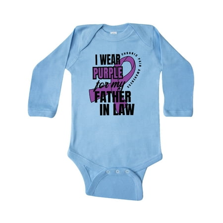 Inktastic Chronic Pain I Wear Purple For My Father in Law Gift Baby Boy or Baby Girl Long Sleeve Bodysuit
Inktastic Chronic Pain I Wear Purple For My Father in Law Gift Baby Boy or Baby Girl Long Sleeve Bodysuit