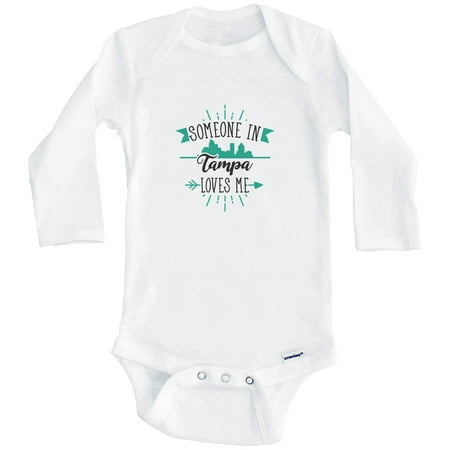 Someone In Tampa Loves Me Tampa FL Skyline One Piece Baby Bodysuit (Long Sleeve) 6-9 Months White
Someone In Tampa Loves Me Tampa FL Skyline One Piece Baby Bodysuit (Long Sleeve) 6-9 Months White