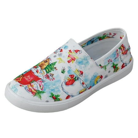 WILLBEST Women Sneakers Leisure Women s Four Seasons Christmas Cartoon Prints Non Slip Flat Round Toe Breathable Slip on Lazy Canvas Shoes
WILLBEST Women Sneakers Leisure Women s Four Seasons Christmas Cartoon Prints Non Slip Flat Round Toe Breathable Slip on Lazy Canvas Shoes