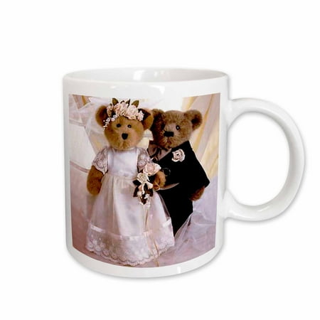 3dRose Bride and Groom Bears - Ceramic Mug 15oz (mug_793_2)
