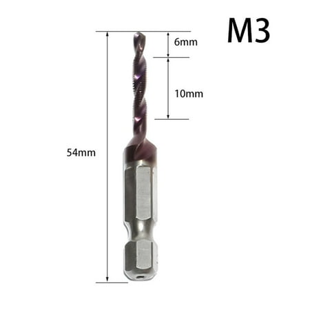 Lierteer Tap Drill Bit Hex Shank HSS Screw Bit Screw Machine Compound Tap M3-M10
Lierteer Tap Drill Bit Hex Shank HSS Screw Bit Screw Machine Compound Tap M3-M10