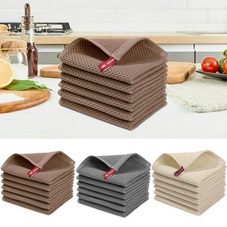 GZQJFMY Towel Cotton Weave Kitchen Dish Cloths Ultra Soft Absorbent Quick Drying Dish towels 12X12 Inches 6 Pack (Gray Brown Beige)
GZQJFMY Towel Cotton Weave Kitchen Dish Cloths Ultra Soft Absorbent Quick Drying Dish towels 12X12 Inches 6 Pack (Gray Brown Beige)