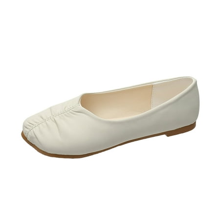 ZHAGHMIN Cheap Sport Shoes Ladies Fashion Solid Color Leather Surface Square Toe Comfortable Flat Casual Shoes Women Casual Flat Shoes Women Shoes Casual Size 11 Women Shoes Sandals Size 8 Womens Sh
ZHAGHMIN Cheap Sport Shoes Ladies Fashion Solid Color Leather Surface Square Toe Comfortable Flat Casual Shoes Women Casual Flat Shoes Women Shoes Casual Size 11 Women Shoes Sandals Size 8 Womens Sh