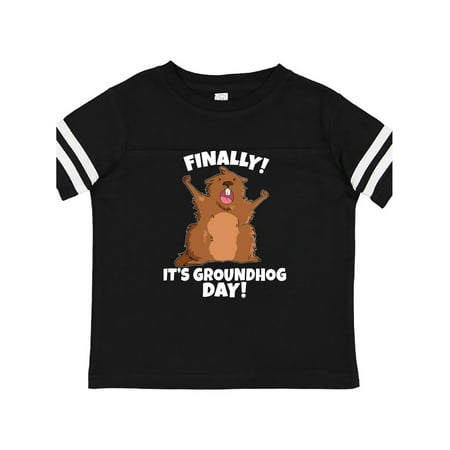 Inktastic Finally it s Groundhog Day Gift Toddler Boy or Toddler Girl T-Shirt