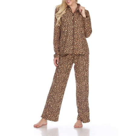 White Mark Women s Pajama Set - Extended Sizes