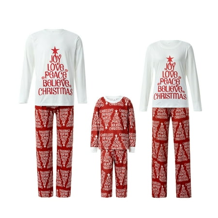 Christmas Family Matching Pajamas Set Adult Kids Letter Printed Tops Pants 2PCS Sleepwear Nightwear
Christmas Family Matching Pajamas Set Adult Kids Letter Printed Tops Pants 2PCS Sleepwear Nightwear