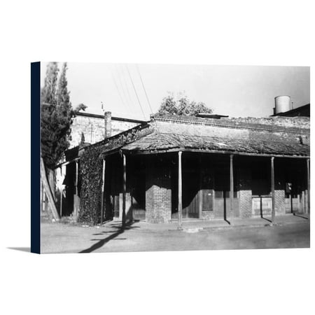 Columbia, California - Exterior View of Pay Ore Saloon (18x11.25 Gallery Wrapped Stretched Canvas)