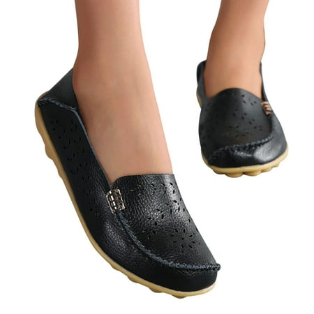 Ykohkofe Fashion Womens Breathable Lace Up Shoes Flats Casual Shoes