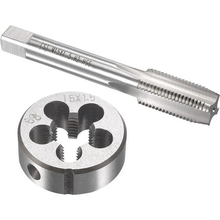 Fule HSS M15 x 1.5mm Tap & M15 x 1.5mm Die Metric Thread Right Hand