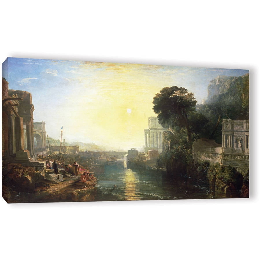 ArtWall William Turners Givet from The North 4 Piece Floater Framed Canvas Set 24 x 32