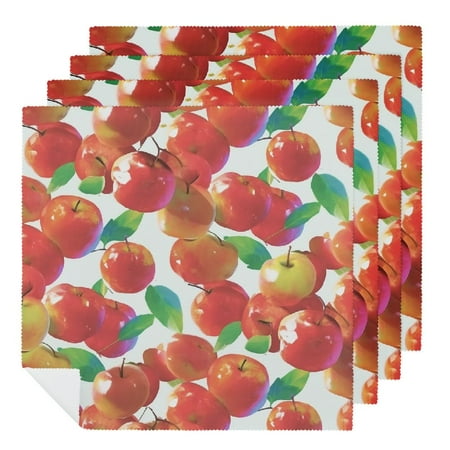FUMJ Apples Leaves Digital Art Polyester Cloth Napkins for Farmhouse Party Dining Table Decor - Set of 4 2 PCS
FUMJ Apples Leaves Digital Art Polyester Cloth Napkins for Farmhouse Party Dining Table Decor - Set of 4 2 PCS