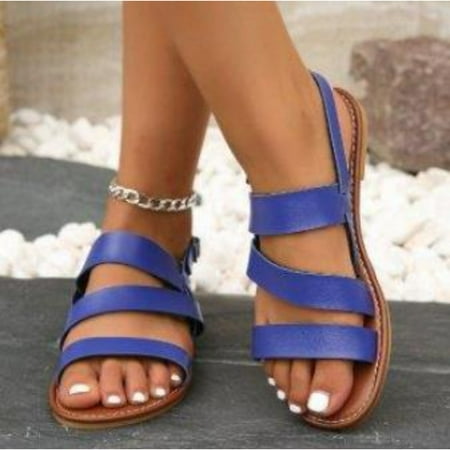 SHYWJJ Women s Solid Color Open Round Toe Ankle Strap Shoes Roman Flat Sandals Casual Beach Sandals
SHYWJJ Women s Solid Color Open Round Toe Ankle Strap Shoes Roman Flat Sandals Casual Beach Sandals