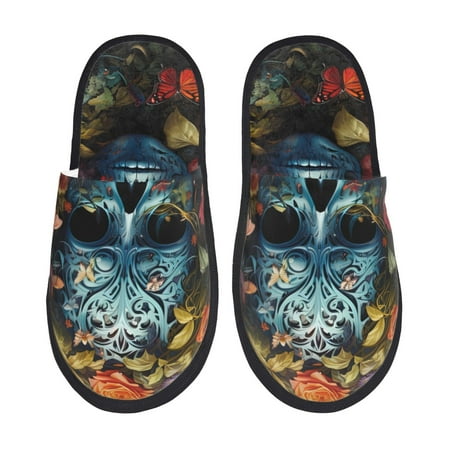 Sikiie Butterfly Flower Skull A Fuzzy Slip-on Slippers Warm Cozy Soft Lightweight Memory Foam Indoor House ShoesMedium
Sikiie Butterfly Flower Skull A Fuzzy Slip-on Slippers Warm Cozy Soft Lightweight Memory Foam Indoor House ShoesMedium