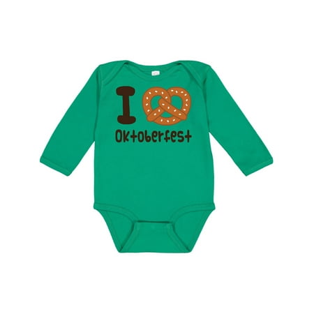 Inktastic I Love Oktoberfest Gift Baby Boy or Baby Girl Long Sleeve Bodysuit