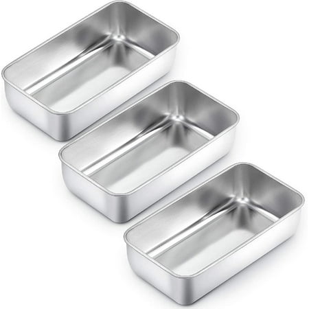 Loaf Pan Set of 3 9¼ × 5 Bread Loaf Pans Meatloaf Pan Stainless Steel for Baking Bread Cake Toast Healthy & Solid Stackable & Easy Clean Oven & Dishwasher Safe
Loaf Pan Set of 3 9¼ × 5 Bread Loaf Pans Meatloaf Pan Stainless Steel for Baking Bread Cake Toast Healthy & Solid Stackable & Easy Clean Oven & Dishwasher Safe
