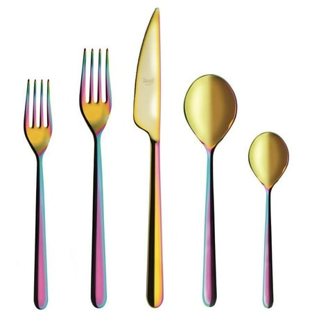 Place Setting Linea Rainbow Cutlery Set - 5 Piece
