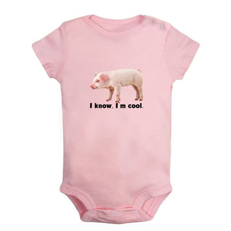 I Know I m Cool Funny Rompers For Babies Animal Pig Pattern Jumpsuits Newborn Baby Unisex Bodysuits Infant Jumpsuits Toddler 0-24 Months Kids One-Piece Oufits
I Know I m Cool Funny Rompers For Babies Animal Pig Pattern Jumpsuits Newborn Baby Unisex Bodysuits Infant Jumpsuits Toddler 0-24 Months Kids One-Piece Oufits