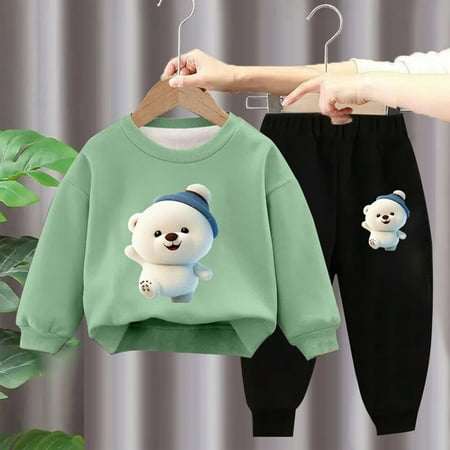 Abomasnow 2 Pcs Boby Clothes for Boy Girls Cute Print Sweatsuit Pullover Tops and Pants Long Sleeve Sweatshirt and Jogger Pants Outfits Sets
Abomasnow 2 Pcs Boby Clothes for Boy Girls Cute Print Sweatsuit Pullover Tops and Pants Long Sleeve Sweatshirt and Jogger Pants Outfits Sets