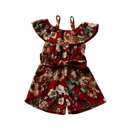 Canrulo Newborn Baby Girl Floral Ruffled Sleeve Romper Jumpsuit Bodysuit Outfits with Headband Set Red 2-3 Years
Canrulo Newborn Baby Girl Floral Ruffled Sleeve Romper Jumpsuit Bodysuit Outfits with Headband Set Red 2-3 Years