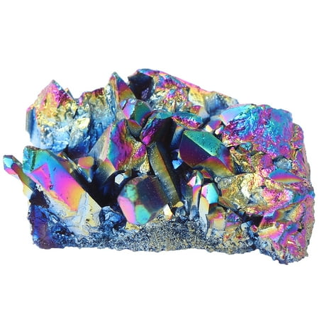 1pc Plated Colorful Crystal Cluster Amethyst Ornament Desktop Adornement for Home Office (About 30G Random Style)
1pc Plated Colorful Crystal Cluster Amethyst Ornament Desktop Adornement for Home Office (About 30G Random Style)