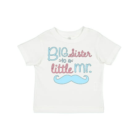 Inktastic Big Sister to a Little Mr Gift Toddler Toddler Girl T-Shirt