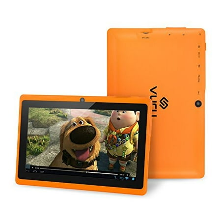 VURU A33 8GB Quad-Core Touchscreen Android Tablet 7 inch with Wi-Fi a Runs Android OS 4.4 a Features Front & Rear Cameras, Bluetooth, 1024 x 600 Resolution & Rechargeable 3000mAh Battery - Orange VURU A33 8GB Quad-Core Touchscreen Android Tablet 7 inch with Wi-Fi a Runs Android OS 4.4 a Features Front & Rear Cameras, Bluetooth, 1024 x 600 Resolution & Rechargeable 3000mAh Battery - Orange