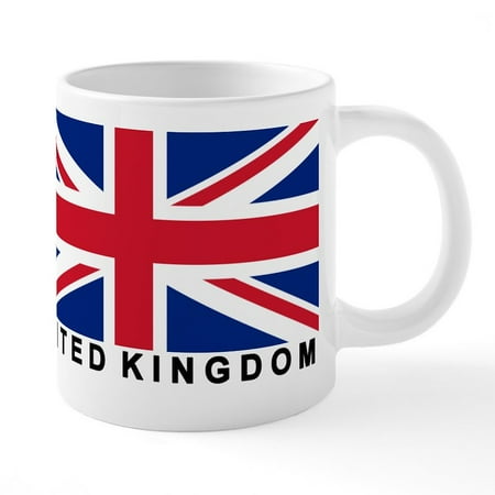 CafePress - Flag Of UK (Labeled) Mugs - Ceramic Mega Mug Holds 20 ounces