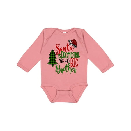 Inktastic Santa is Promoting Me to Big Brother Green Plaid Tree Gift Baby Boy Long Sleeve Bodysuit
Inktastic Santa is Promoting Me to Big Brother Green Plaid Tree Gift Baby Boy Long Sleeve Bodysuit