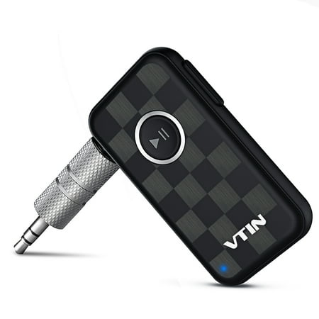 Vtin Portable Wireless Bluetooth Receiver Car Kit Audio Adapter 3.5 mm Stereo Output for Home Audio Music Streaming Sound System