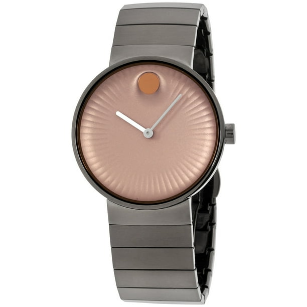 Movado Men's 40mm Steel Bracelet & Case Sapphire Crystal Quartz Rose Gold-Tone Dial Analog Watch 3680023