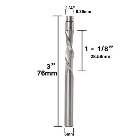 Compression Flush Trim Solid Carbide Spiral Router Bit Miilling Cutter 6.35mm6mm 
Compression Flush Trim Solid Carbide Spiral Router Bit Miilling Cutter 6.35mm6mm