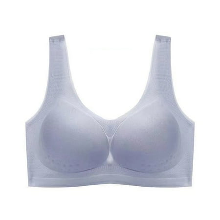 Rumida Latex Seamless Underwear Seamless Sports Bra Wirefree Yoga Bra with Removable Pads M Gray
Rumida Latex Seamless Underwear Seamless Sports Bra Wirefree Yoga Bra with Removable Pads M Gray