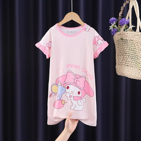 Cute Sanrio Children Nightdress Kawaii Anime MyMelody Kuromi Cinnamonroll Cartoon Pajamas Summer Dress Home Clothe Gift 2023 New
Cute Sanrio Children Nightdress Kawaii Anime MyMelody Kuromi Cinnamonroll Cartoon Pajamas Summer Dress Home Clothe Gift 2023 New