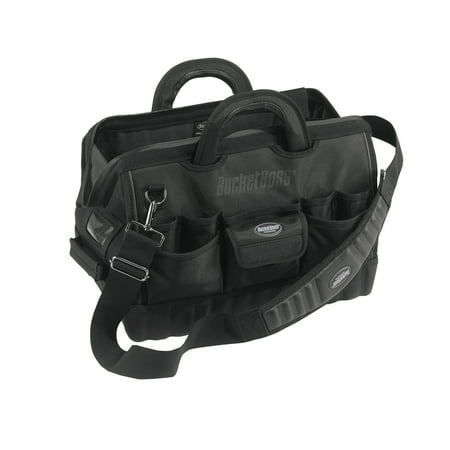 Bucket Boss Pro Gatemouth 18 in. Tool Bag in Black 64018