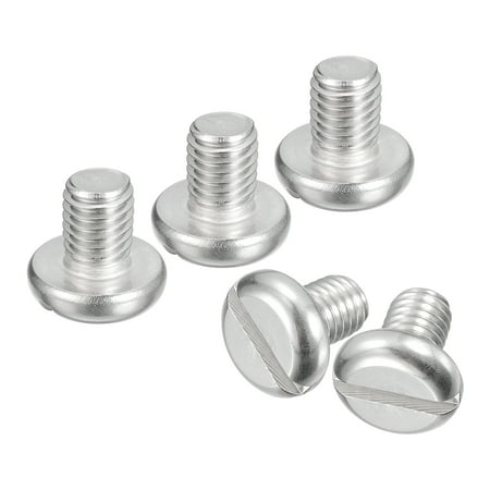304 Stainless Steel Machine Screws 10 Pack M8x10mm Slotted Drive Pan Head Screw Bolts