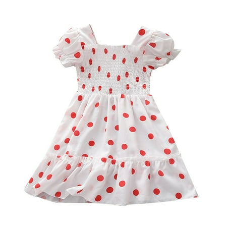 Little Girls Dresses Toddler Kids Baby Summer 1-6Y Ruffle Polka Dot Print Puff Sleeves Party Princess Dresses Clothes
Little Girls Dresses Toddler Kids Baby Summer 1-6Y Ruffle Polka Dot Print Puff Sleeves Party Princess Dresses Clothes