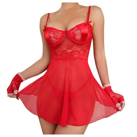 YDKZYMD Women s Sexy Lingerie Sets Teddy Underwear Babydoll Sheer Bodysuit Chemise With Set
YDKZYMD Women s Sexy Lingerie Sets Teddy Underwear Babydoll Sheer Bodysuit Chemise With Set