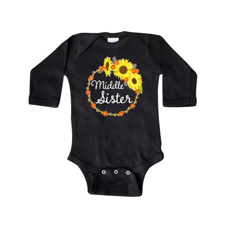 Inktastic Middle Sister Sunflower Wreath Gift Baby Boy or Baby Girl Long Sleeve Bodysuit
Inktastic Middle Sister Sunflower Wreath Gift Baby Boy or Baby Girl Long Sleeve Bodysuit