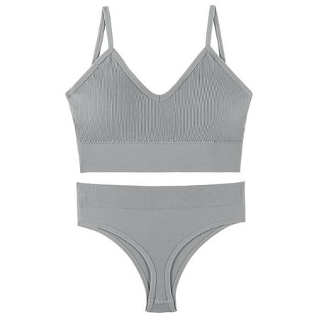 Women Wheel-Free Bra And Thong Set Comfortable And Breathable For Birthday Day Valentine s Day Gift XL Silver Grey
Women Wheel-Free Bra And Thong Set Comfortable And Breathable For Birthday Day Valentine s Day Gift XL Silver Grey
