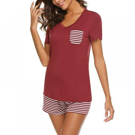 2Pcs Pajama Set For Women Short Sleeve Tops + Shorts Summer Comfy Nightwear Sleepwear Ladies Crew Neck T Shirt Short Trousers Homewear
2Pcs Pajama Set For Women Short Sleeve Tops + Shorts Summer Comfy Nightwear Sleepwear Ladies Crew Neck T Shirt Short Trousers Homewear