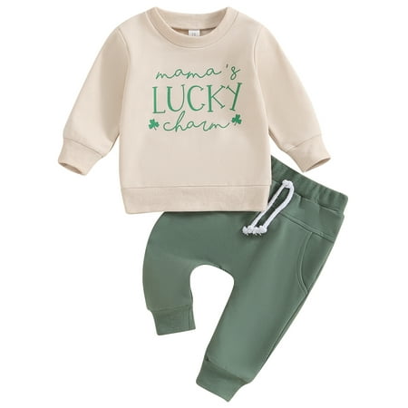Wallarenear My First St. Patricks Day Outfit Long Sleeve Pullover Tops Elastic Jogger Pants Brown 18-24 Months
Wallarenear My First St. Patricks Day Outfit Long Sleeve Pullover Tops Elastic Jogger Pants Brown 18-24 Months