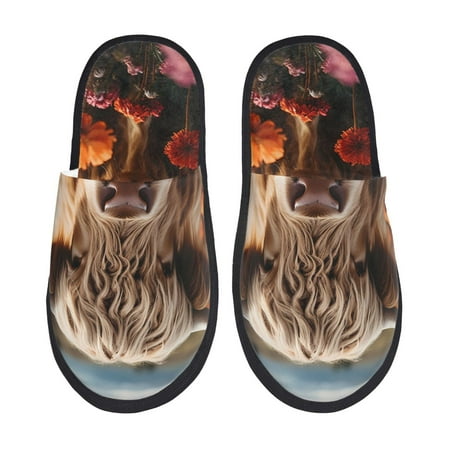 Adobk Realistic Flower Cow Print Slippers Indoor Outdoor Retro Slippers House Soft Fluffy Slides Cushion Furry Slippers-Large
Adobk Realistic Flower Cow Print Slippers Indoor Outdoor Retro Slippers House Soft Fluffy Slides Cushion Furry Slippers-Large