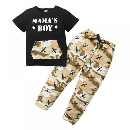 Promotion!2Pcs Toddler Baby Boys Letters Printed Short Sleeve T-Shirt Tops+Camouflage Trouser Pants Summer Outfit
Promotion!2Pcs Toddler Baby Boys Letters Printed Short Sleeve T-Shirt Tops+Camouflage Trouser Pants Summer Outfit