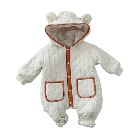 Toddler boy clothes Baby Baby Boy & Girl Bear Ears Hooded Cotton Suit Long Sleeve Thickened Padded Bodysuit Fragarn
Toddler boy clothes Baby Baby Boy & Girl Bear Ears Hooded Cotton Suit Long Sleeve Thickened Padded Bodysuit Fragarn