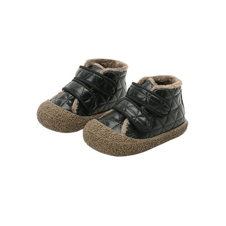 Crocowalk Unisex-Child Ankle Boots Soft Sole Toddler Booties Plush Lining Crib Shoes Anti-skid Magic Tape Casual Boot Kids Lightweight Flat Flats Black 4C
Crocowalk Unisex-Child Ankle Boots Soft Sole Toddler Booties Plush Lining Crib Shoes Anti-skid Magic Tape Casual Boot Kids Lightweight Flat Flats Black 4C